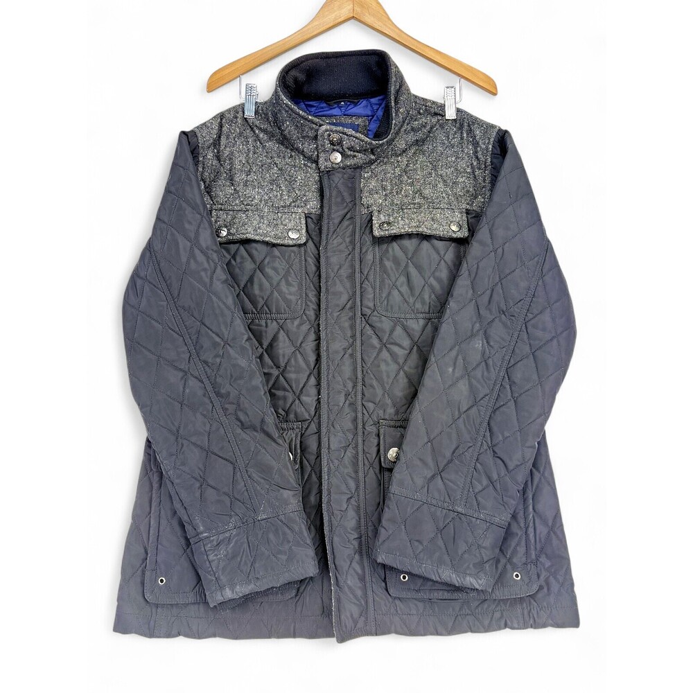 McNeal Quilted Ski Jacket Women's XL Black Snap-Front
